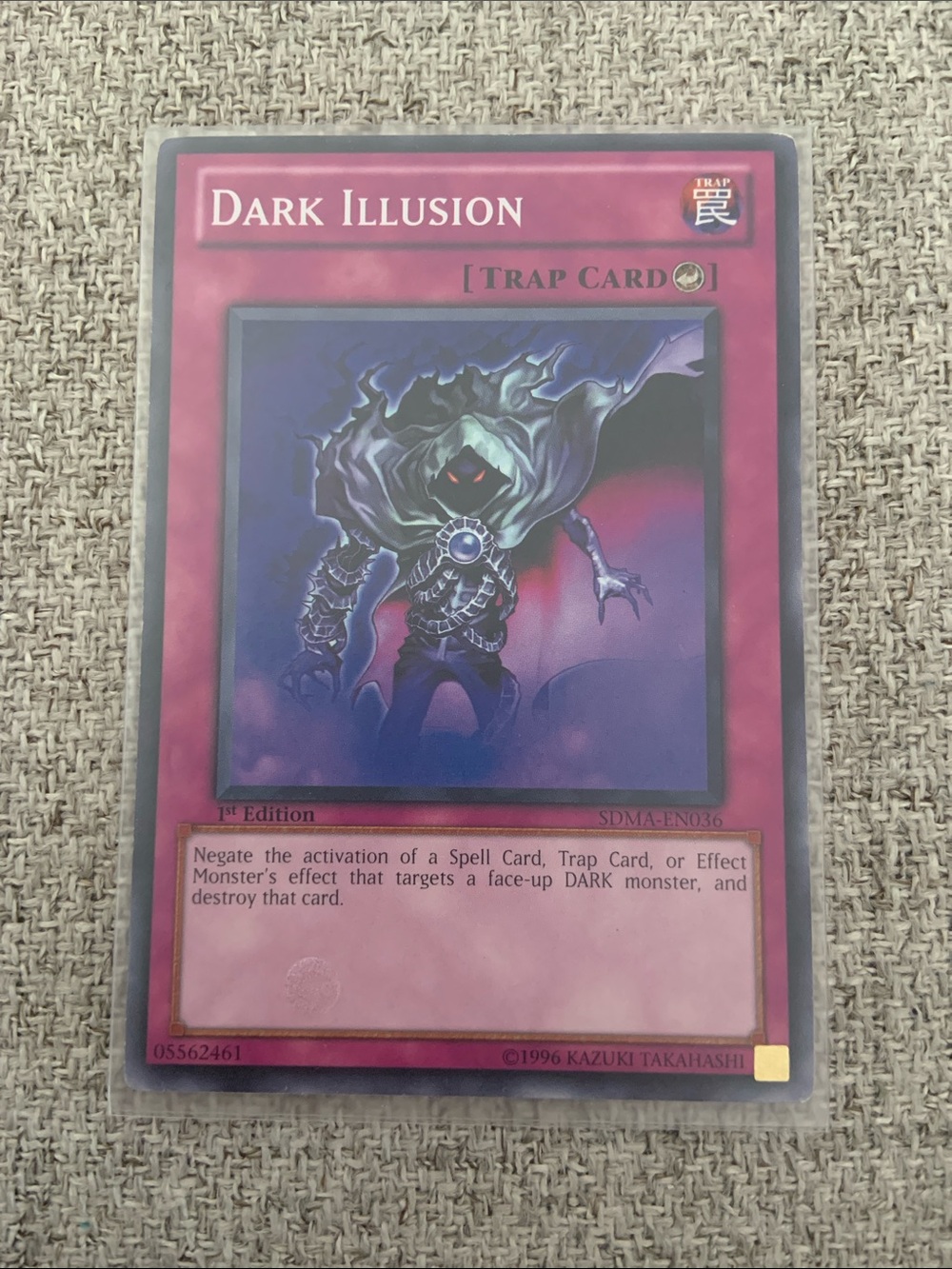 Yu-Gi-Oh Dark Illusion Trap Card - Trading Card Game.